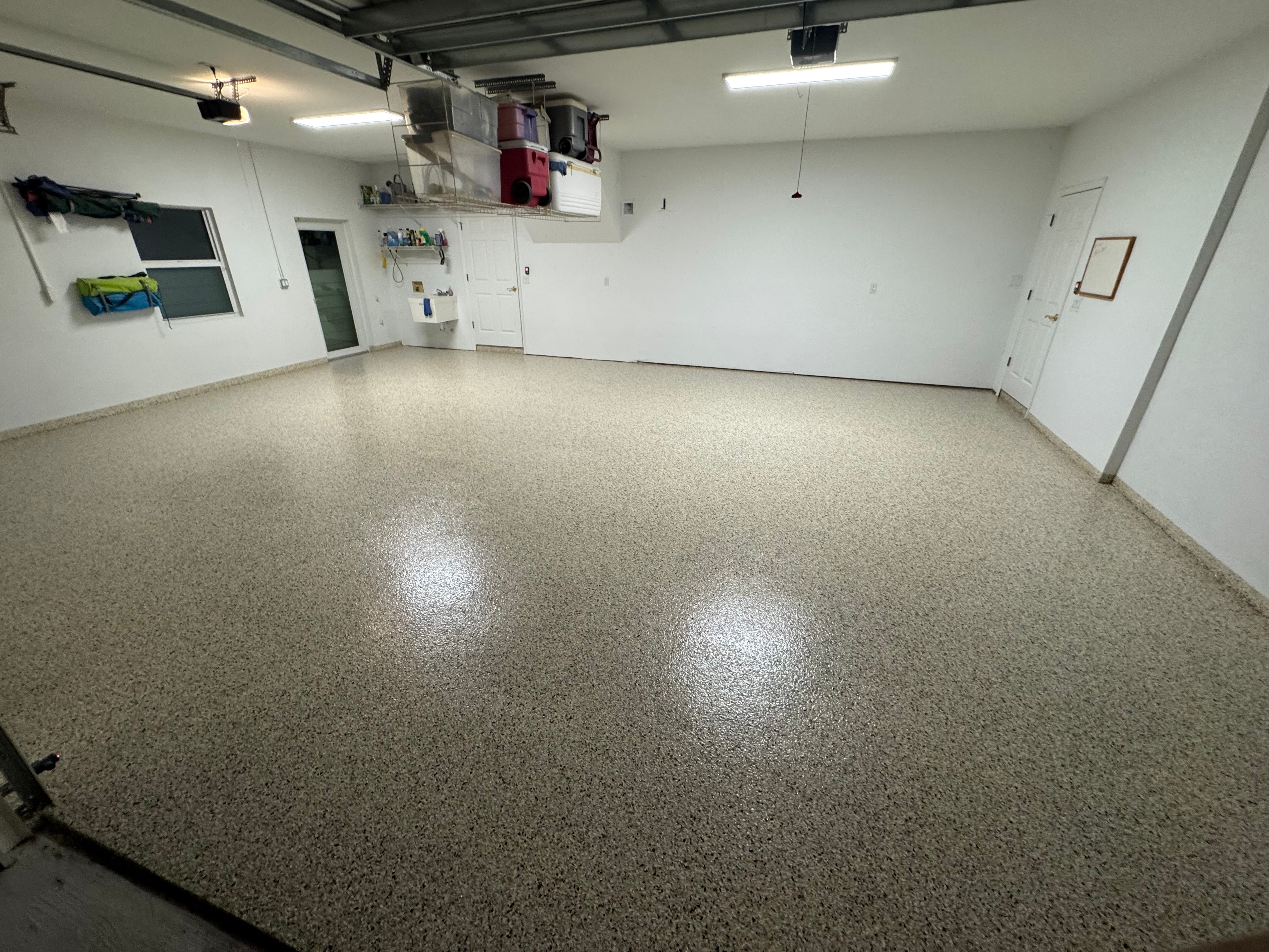 Residential Garage — Tan Epoxy Flake